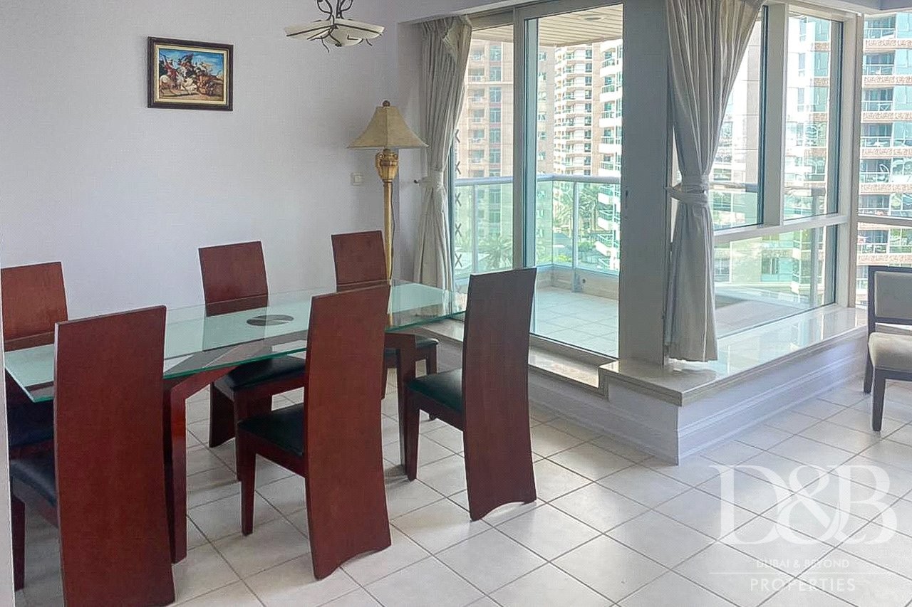 Furnished Large Balcony Study Room Dubai Marina