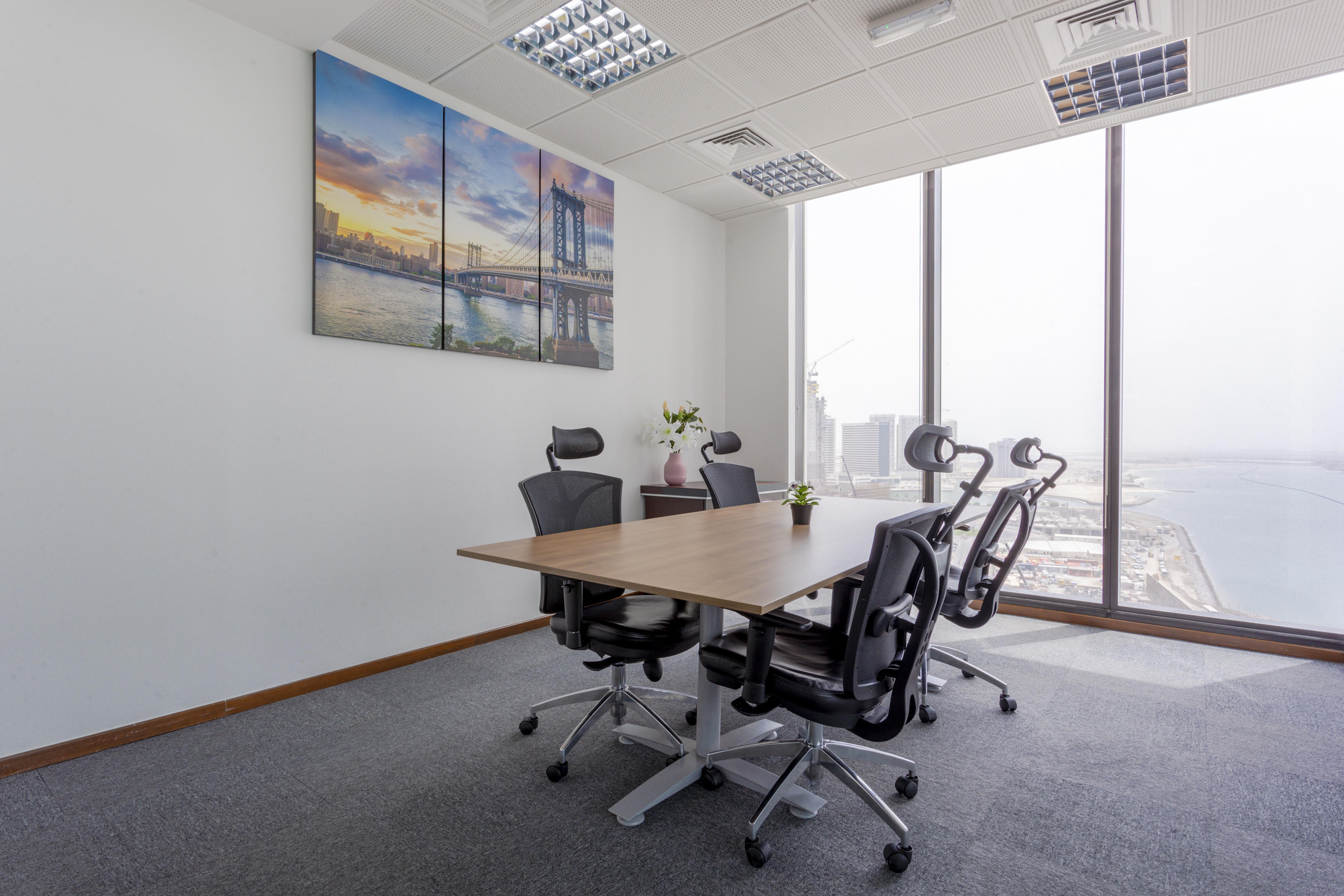 All-inclusive access to professional office space for rent for 10 persons in ABU DHABI, Tamouh Tower Abu Dhabi Area
