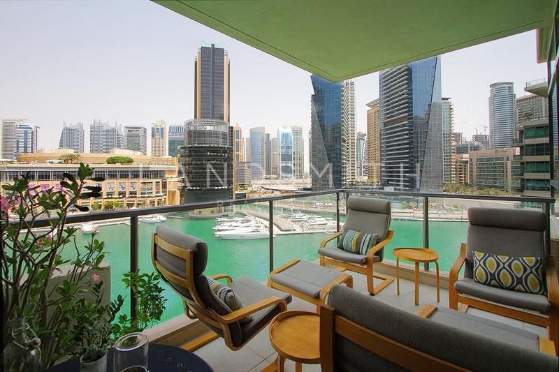 Stunning Full Marina View 3BR plus Maid Room Apt