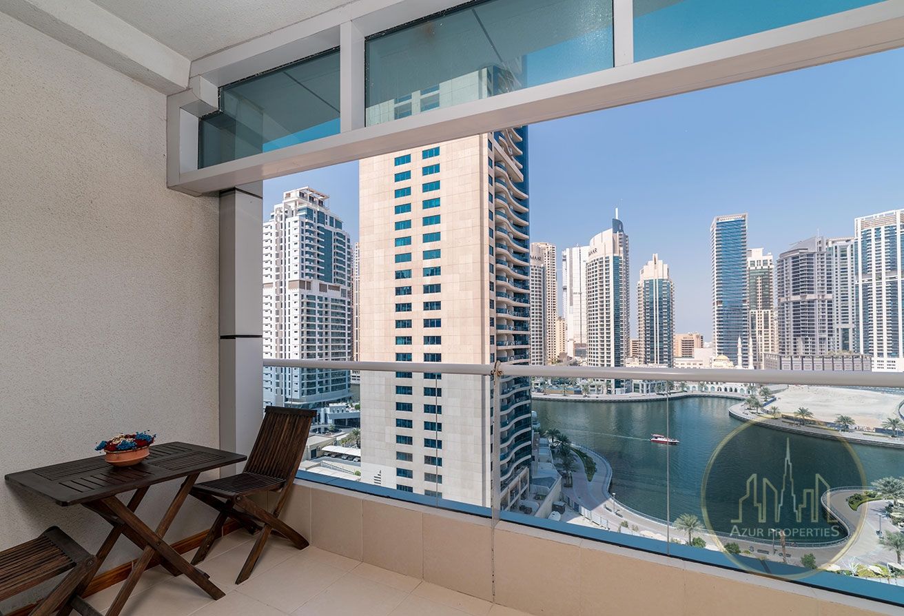 2Br Full Marina View , Furnished -Marina Diamond 4 | Dubai Marina