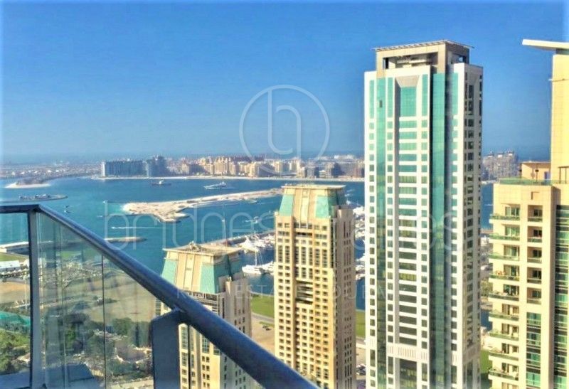 HIGH FLOOR | WELL MAINTAINED 2BR | SEA  & MARINA VIEW