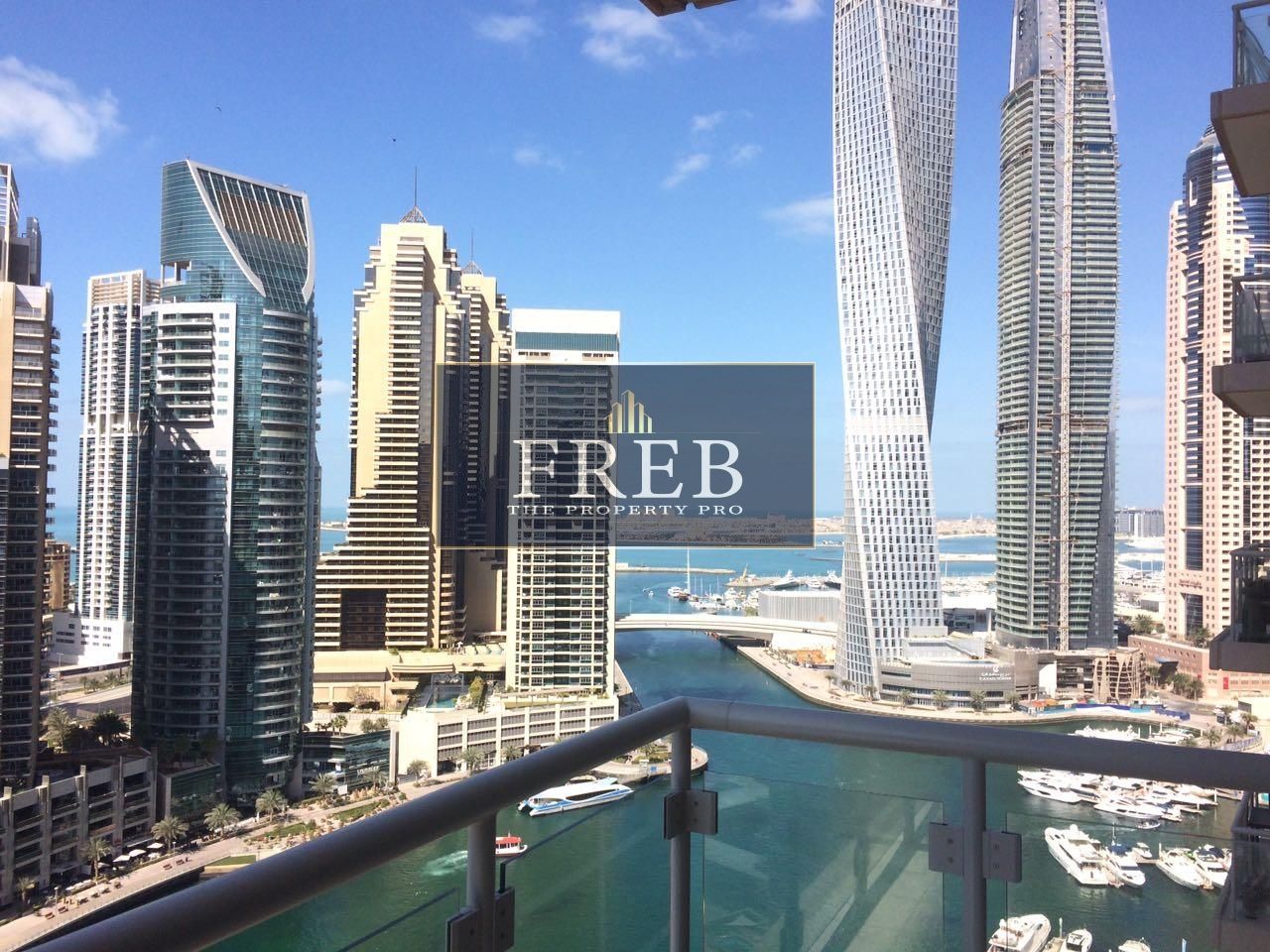 Full Marina View| High Floor |Habtoor Tower@120K