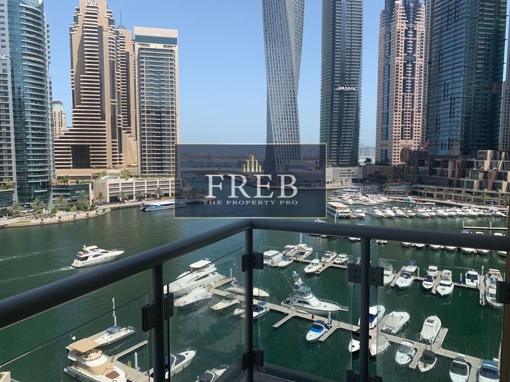 |Marina Sea View| 1BR+Store| Habtoor Tower