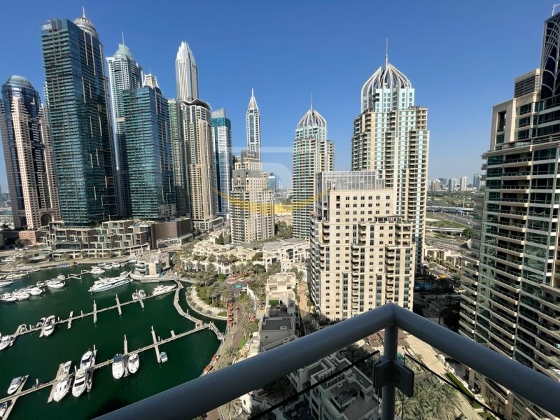 3BR+M w/ Full Marina View|Higher Floor| Al Habtoor