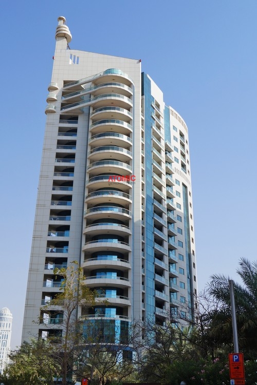 Trident Water Front,2 bed+study with marina and sheikh zayed road view.