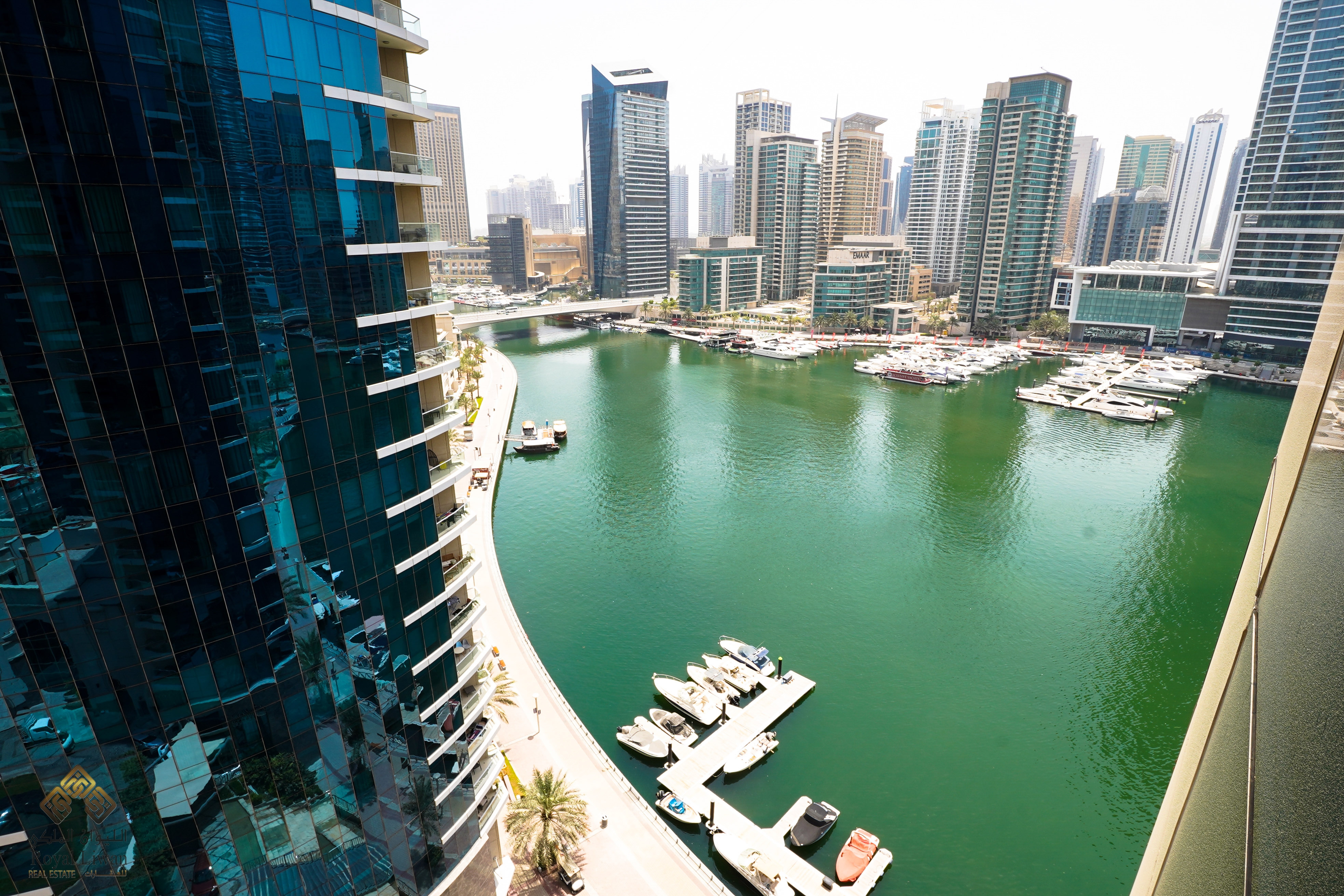 Canal & Dubai Eye View | Stunningly Unfurnished 1 Bedroom In Aurora Tower Dubai Marina