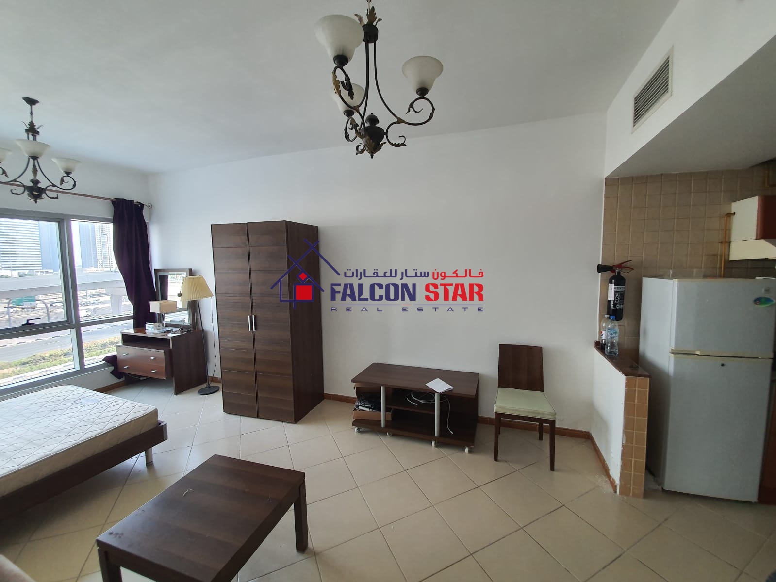 Fully Furnished Studio | Next to Metro | Sh. Zayed Road View