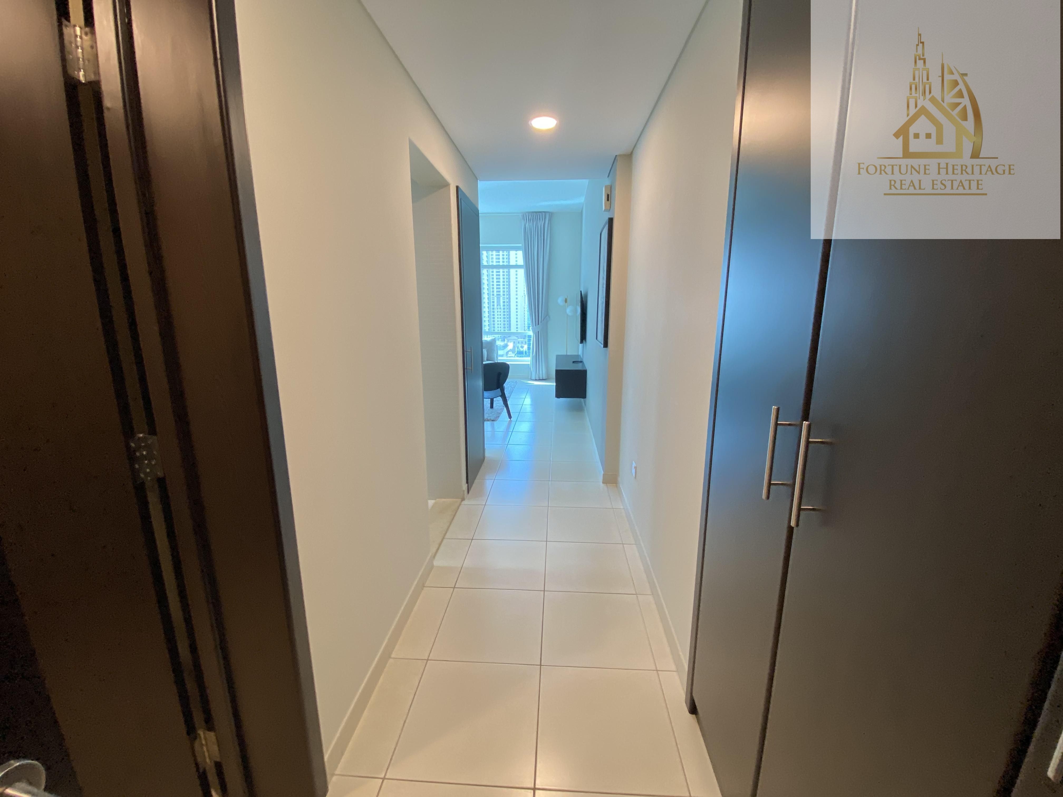 Luxuries 1Bedroom Furnished with marina walk view & included all bills  ready to move
