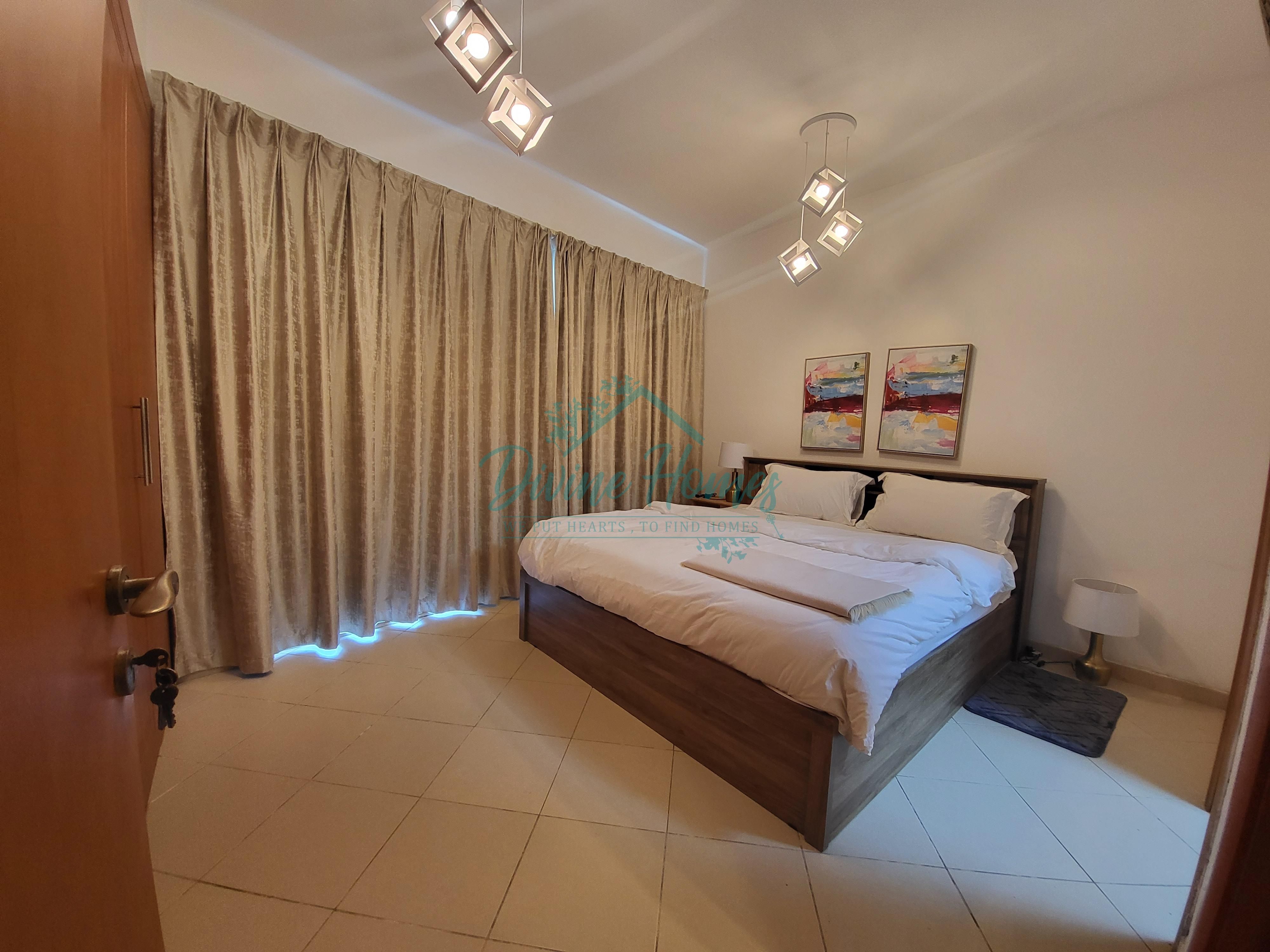 Next  to  Metro | Fully Furnished Unit | availble from 1st Jan 2023