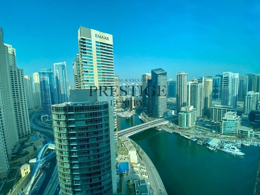 3 Beds | Stunning Marina View | Maid Room