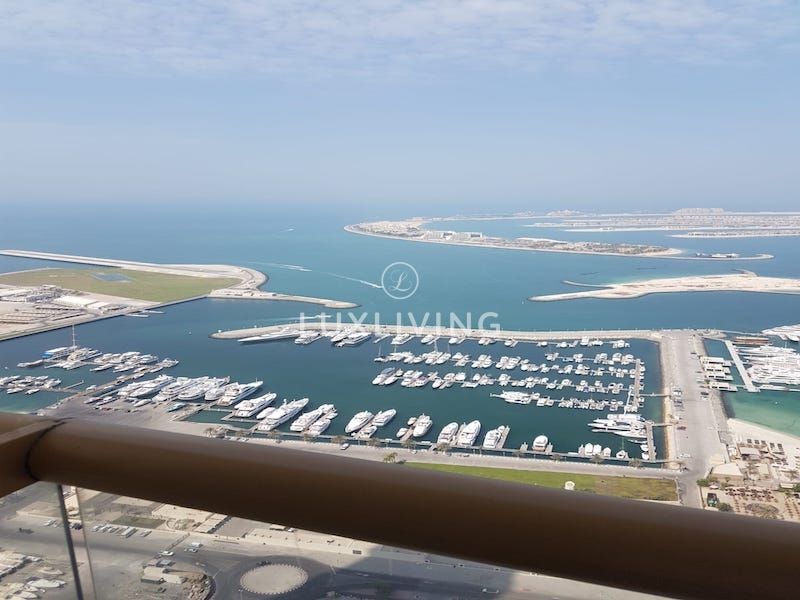 Panoramic Palm-Sea View | High Floor | Unfurnished