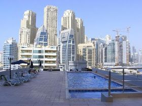 Dubai marina , large studio with chiller free , 4 cheques , balcony
