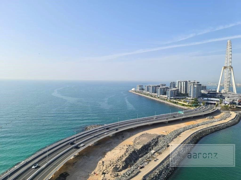 Direct View of Dubai Eye & Palm Jumeirah & JBR