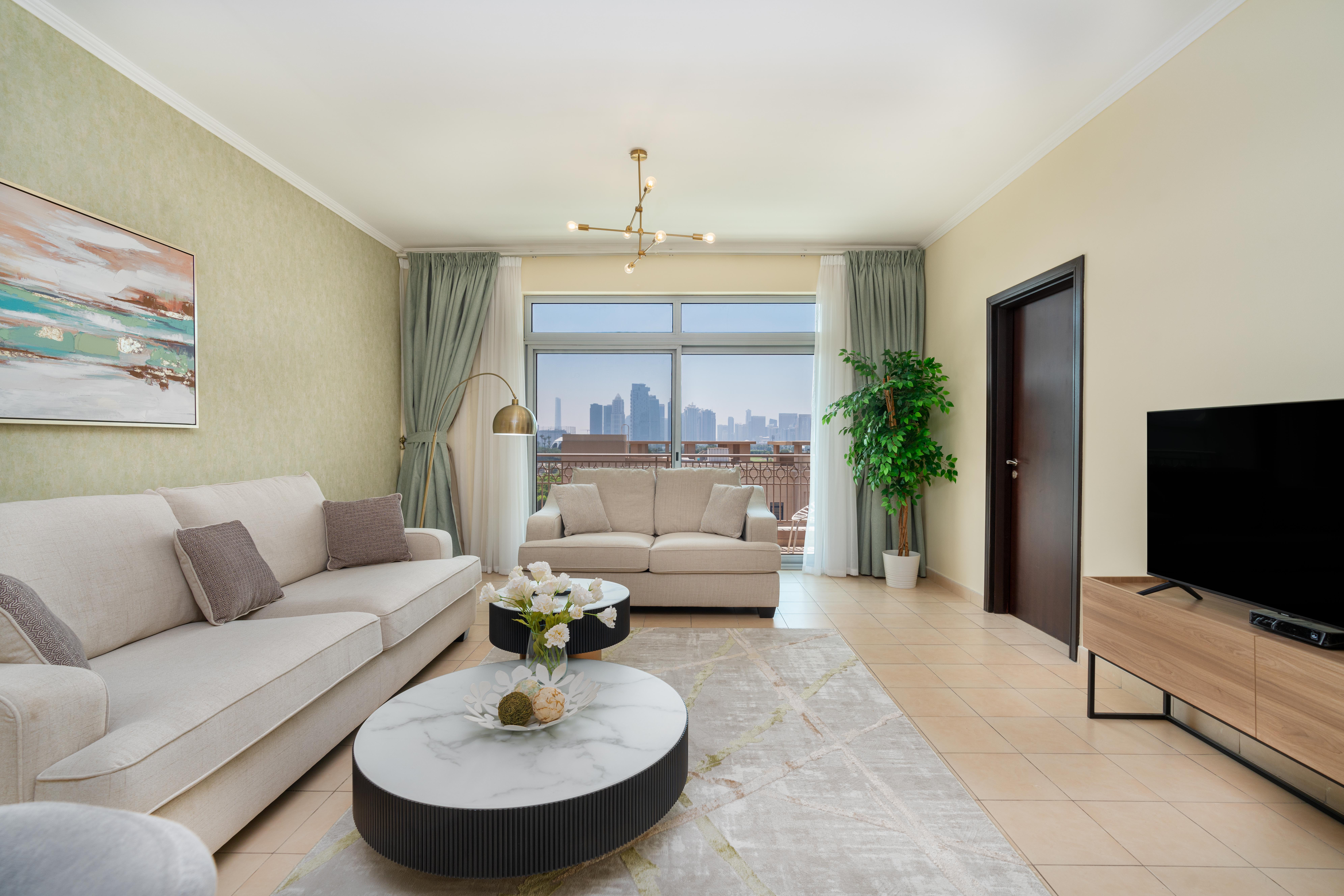 Newly Furnished | Two Bedrooms Apt in The Greens & Views - UNA Residence || 7 min to JBR