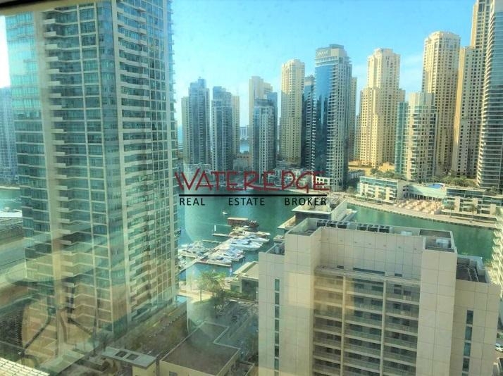 Large 2 bedrooms fully furnished full marina view chiller free