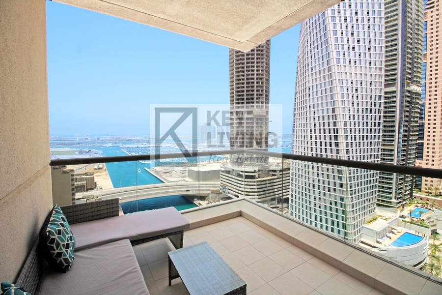 Fully Furnished | Sea and Marina View | Vacant Soon