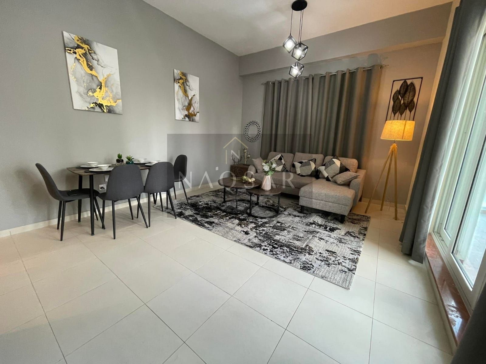 Next to metro , Low floor , Brand new Furnished