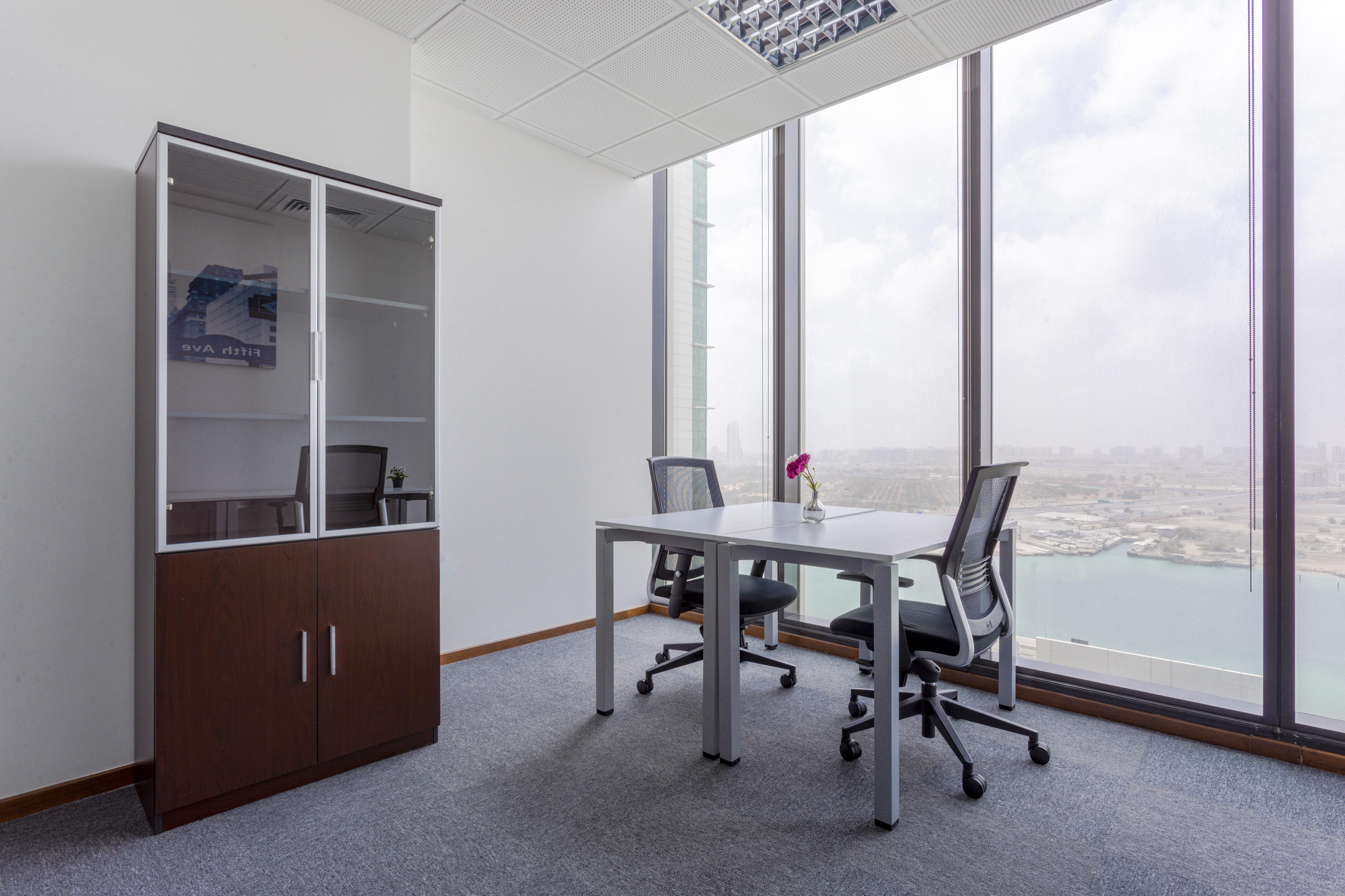 Office space for rent for 2 persons in ABU DHABI, Tamouh Tower Abu Dhabi Area
