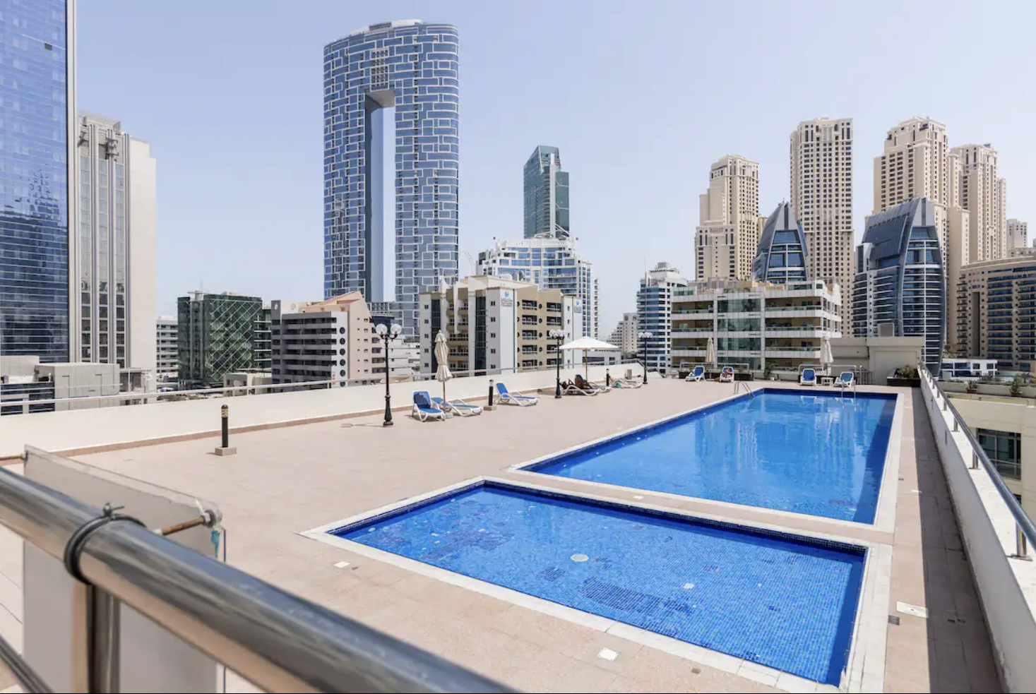 Nice Studio pool View | All Bills Included | Near to Beach and Metro