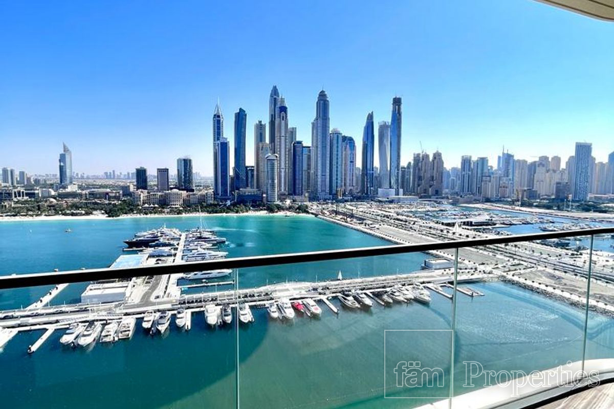 Full Sea and Marina view |3BR +M | Corner Unit