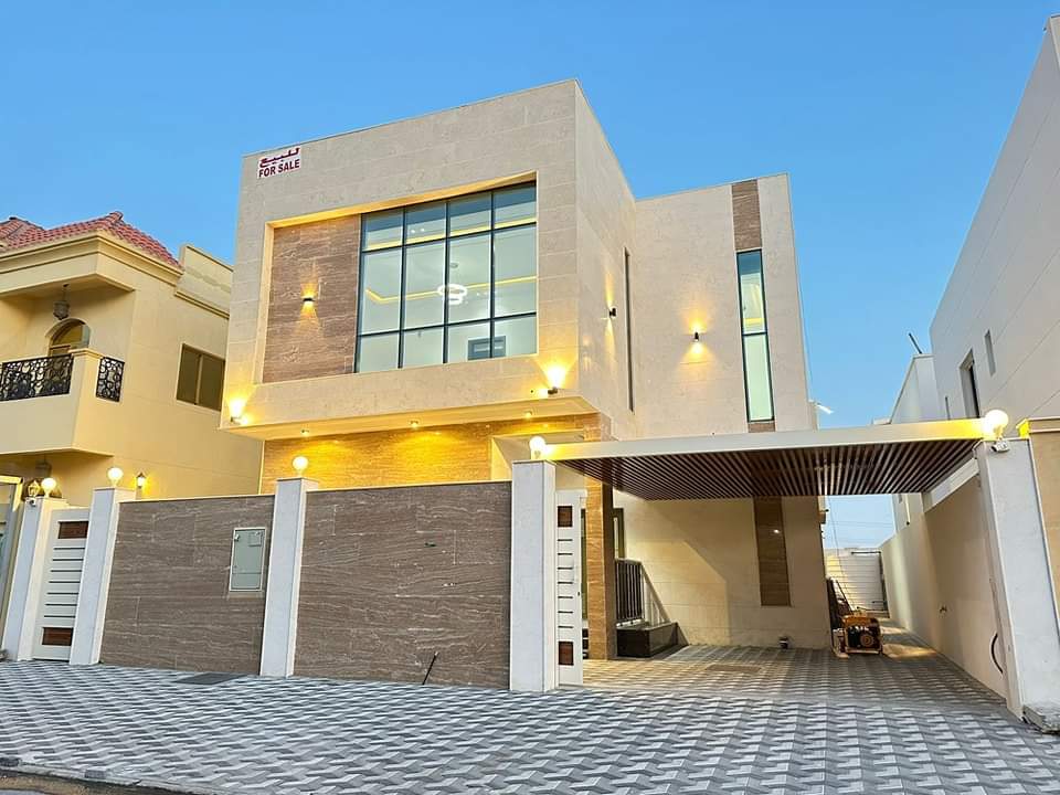 Villa for rent in Ajman, Al Yasmeen area, five rooms, the villa is furnished