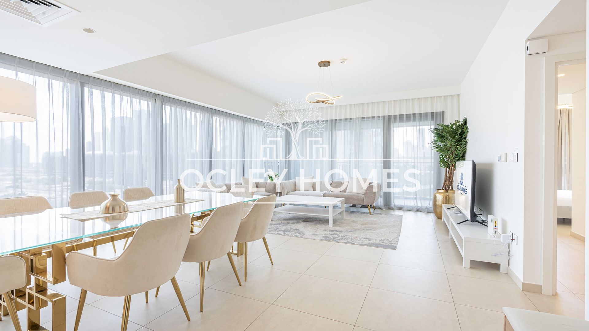 Stunning Burj Views | 3BR + Maid | Monthly Stays