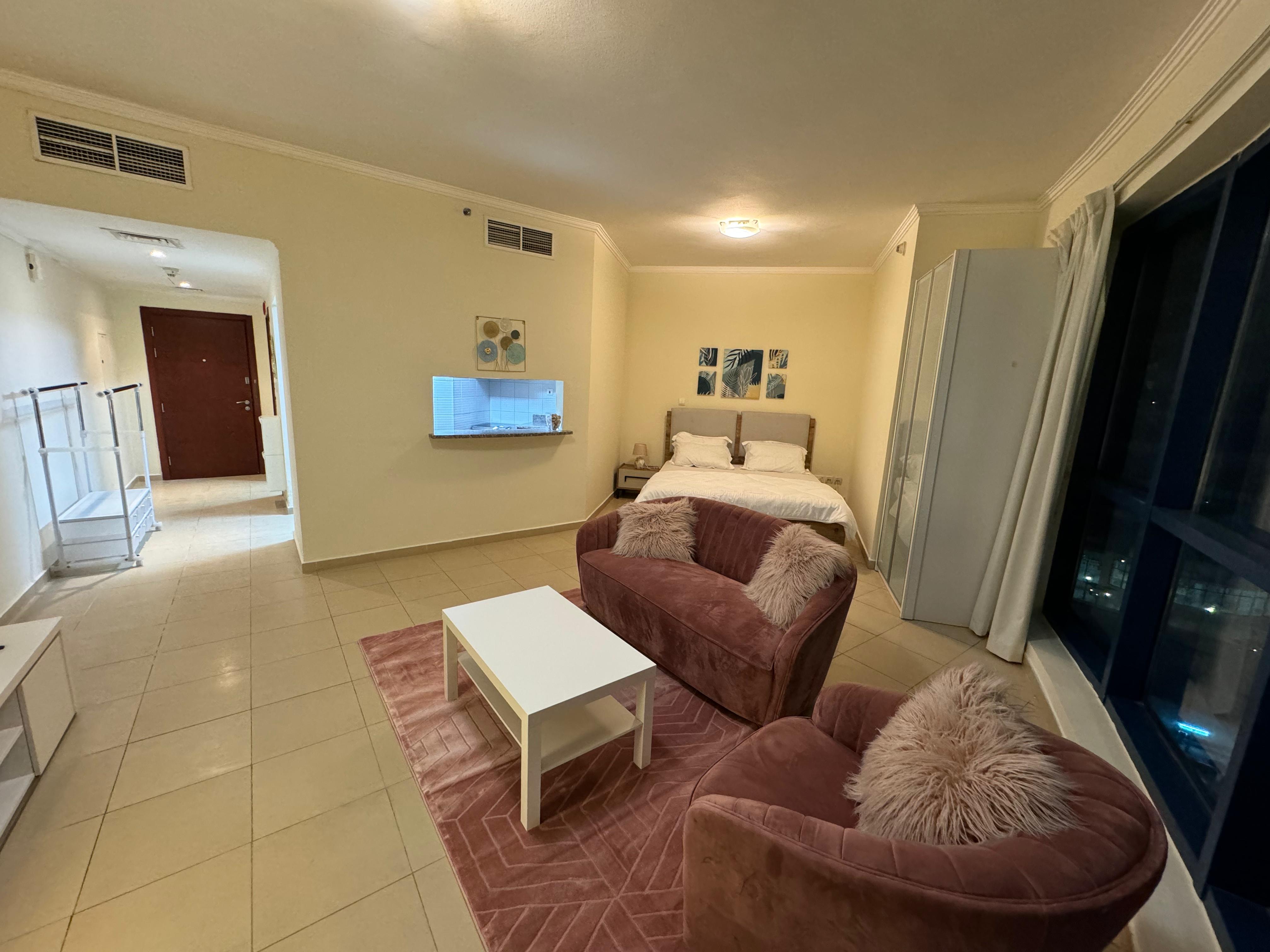 Pay Rent Monthly || Newly Furnished Studio In High Rise Tower || Near RTA Station