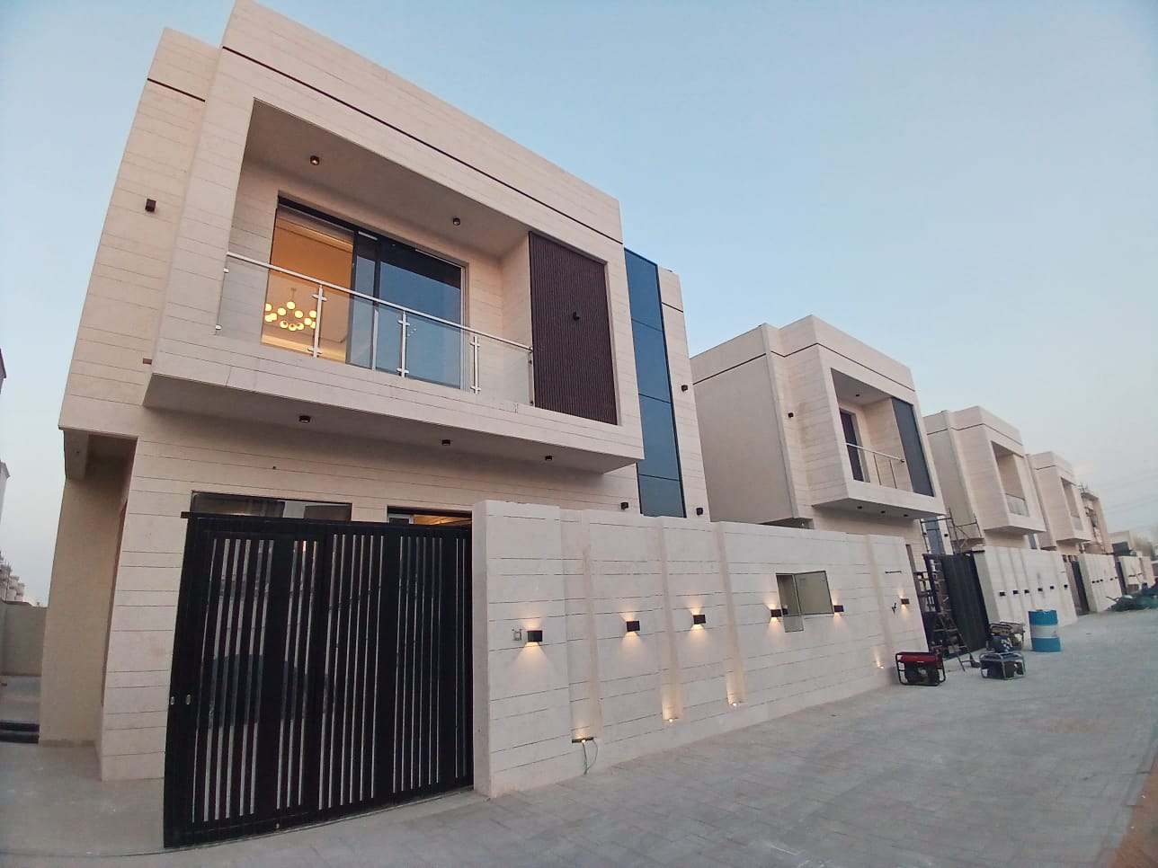 Two-storey villa for rent in Ajman, Al Yasmeen area, new, first resident 5 master bedrooms, a living room, a kitchen, and a maid’s room Car monsters 110 thousand in two payments42