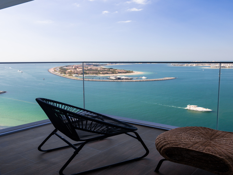 Beachfront brand new 2BD apartment with Palm View