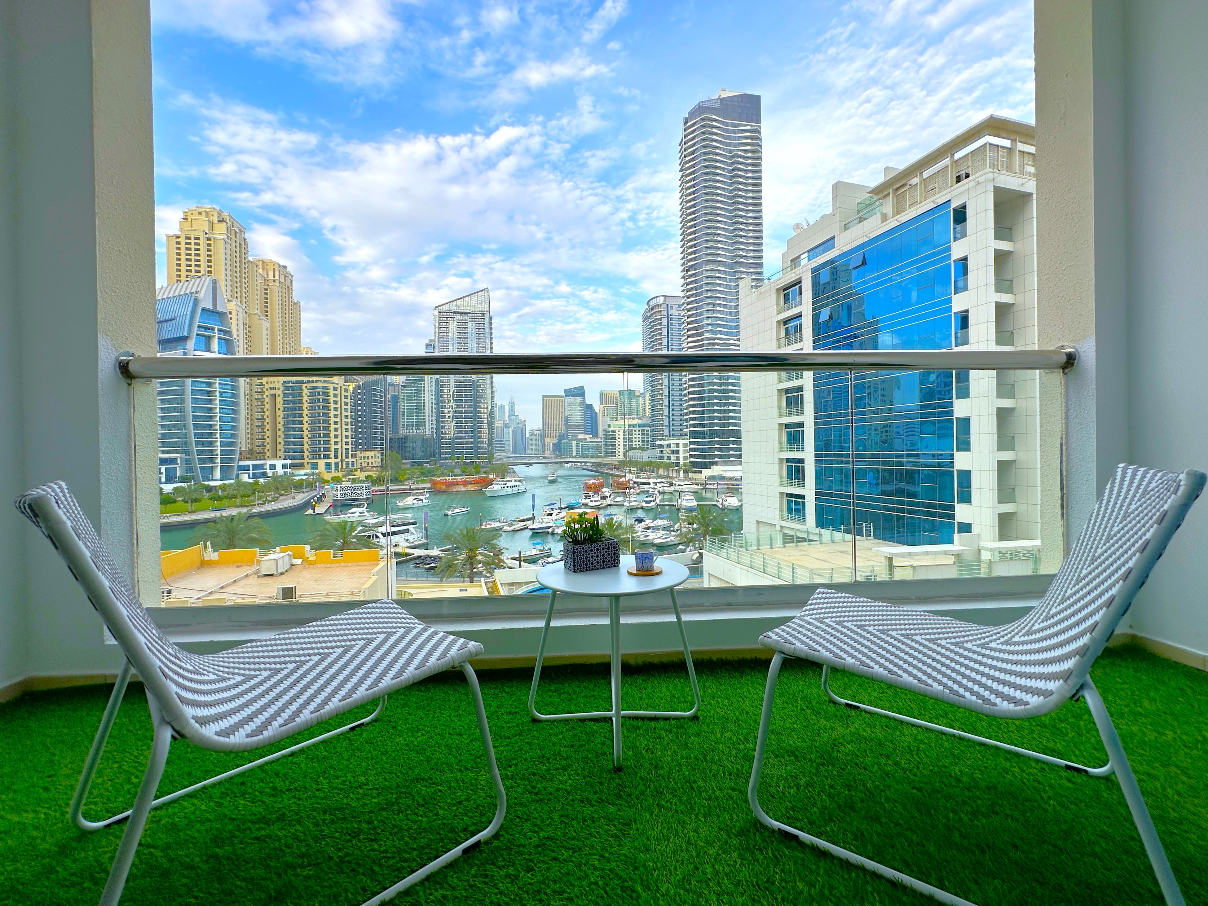 Luxury Brand New Studio W/ Balcony & Full Marina View