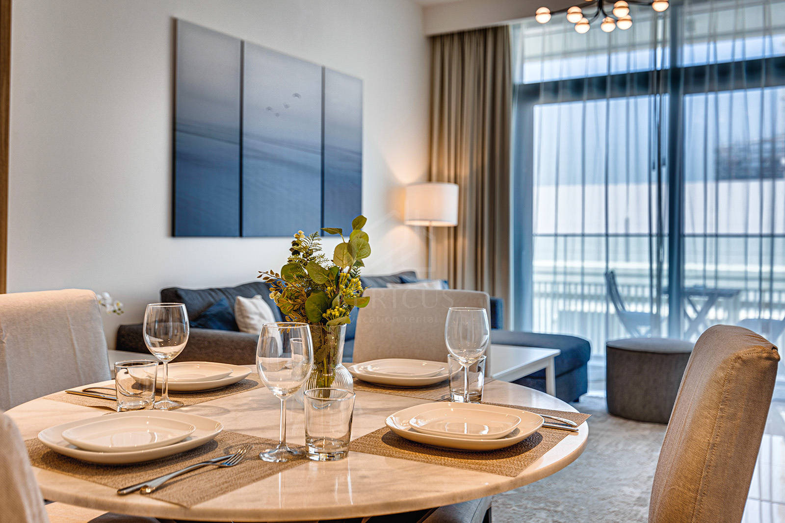 Bright and cozy 1bedroom with panoramic view in Beachfront