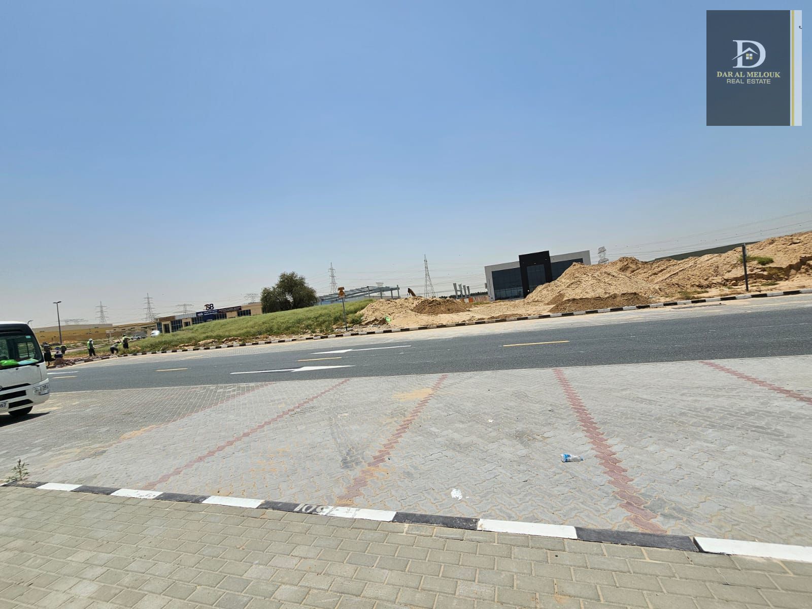 For sale in Sharjah Industrial Zone 18 (warehouse land) A commercial plot of land area of 12,900 square feet