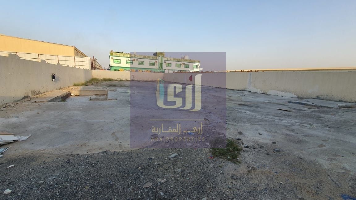 INDUSTRIAL LAND FOR RENT 13,000/SQFT WITH SHOP OR ELECTRICITY AND WATER IN AL JURF 2 ONLY 140K RENT