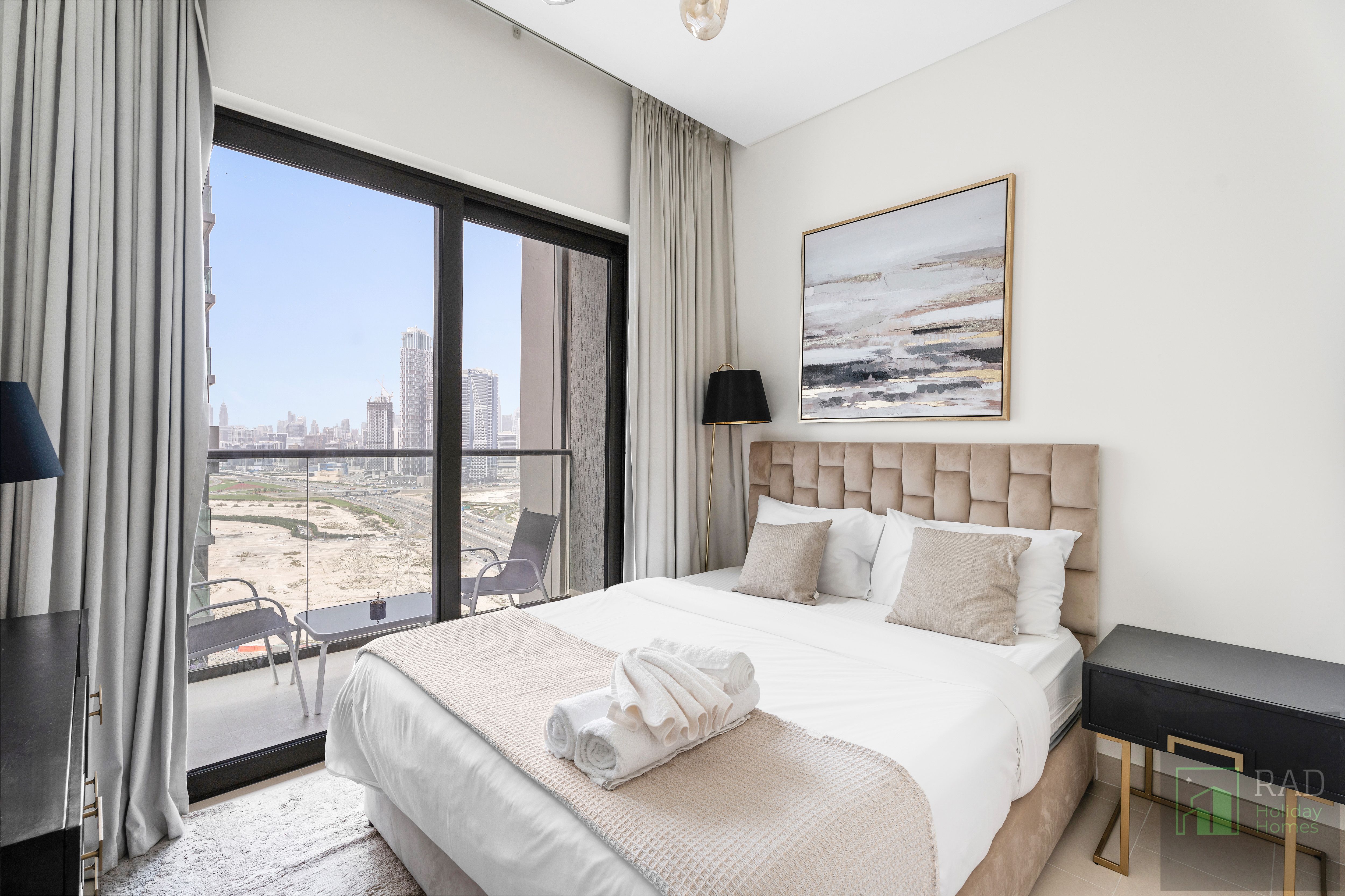 New 2 bedroom in Meydan with Burj Khalifa View - Free parking