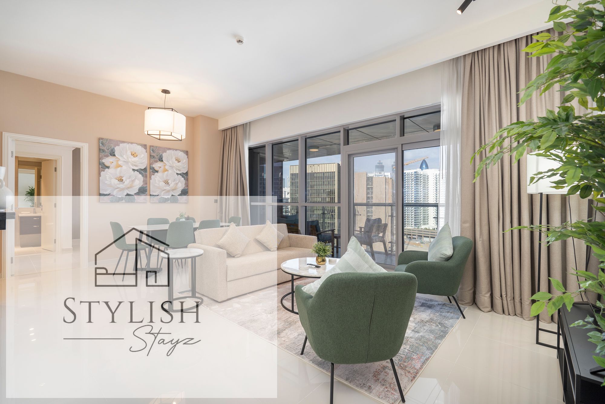 Available from 18th March | Spacious Beautifully furnished 2BR | High floor | Bills included | NO Commission | Burj View