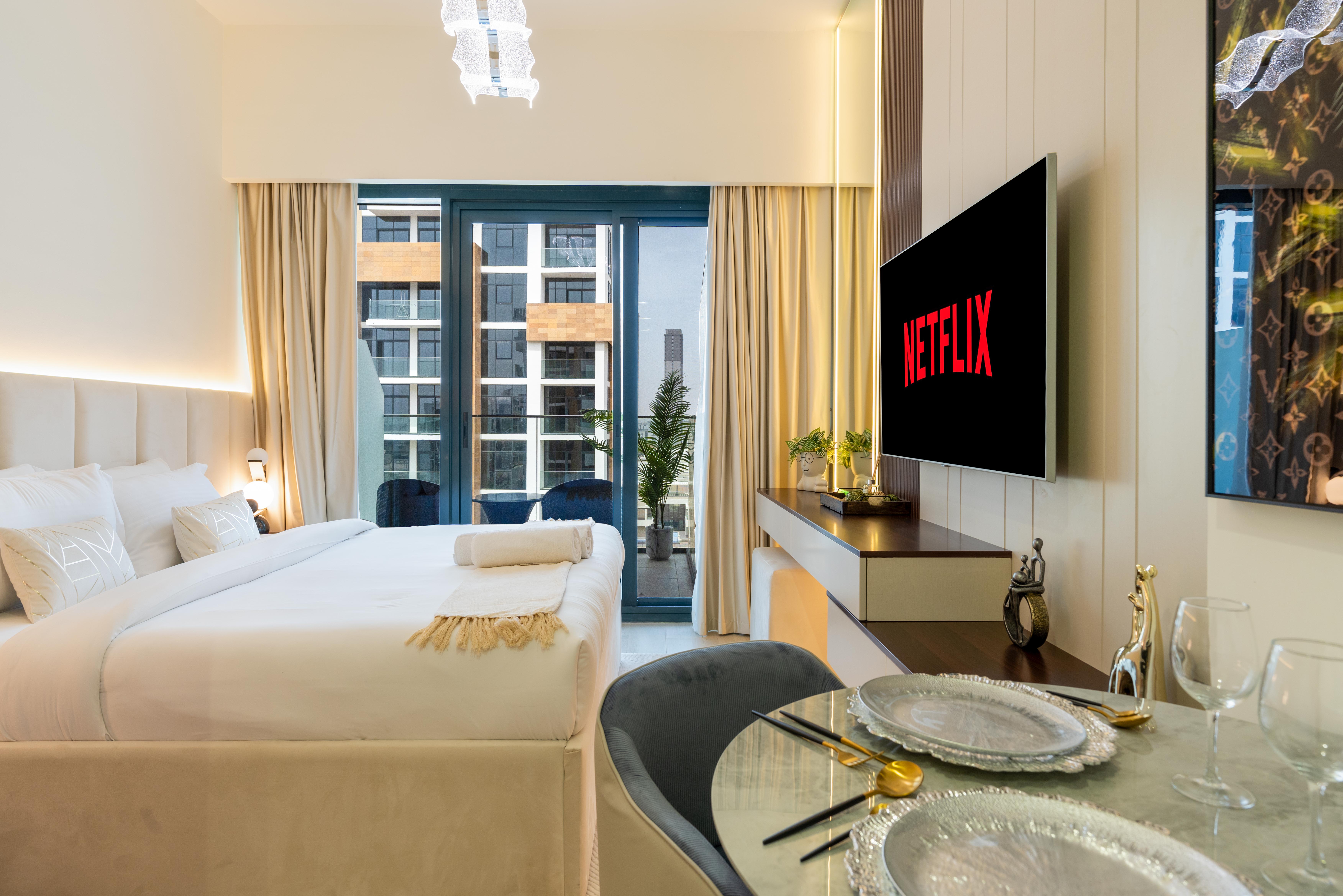Stylish Studio with Pool & Gym | Azizi Riviera 26
