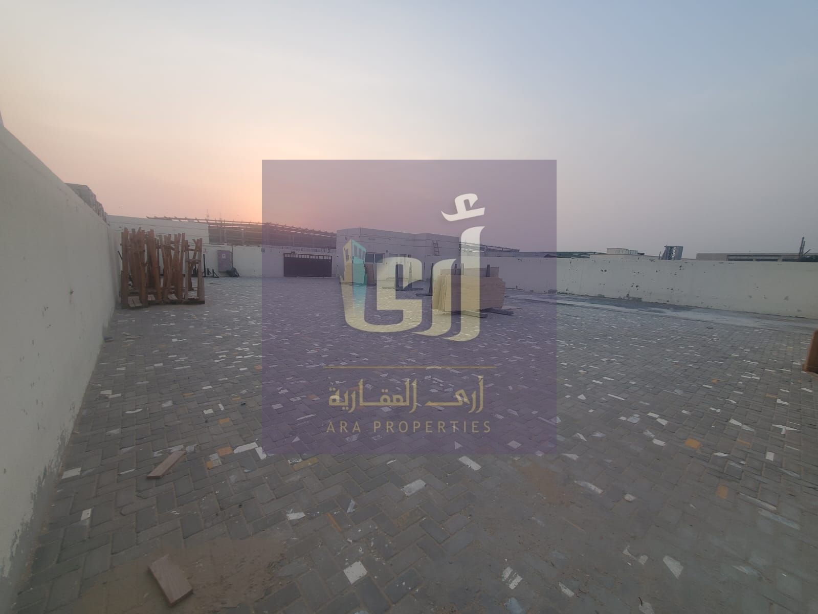 HUGE SIZE OPEN YARD FOR RENT 7000/SQFT 7 KW ELECTRICITY 2 OFFICES LOCATED IN AL SAJAA SHARJAH