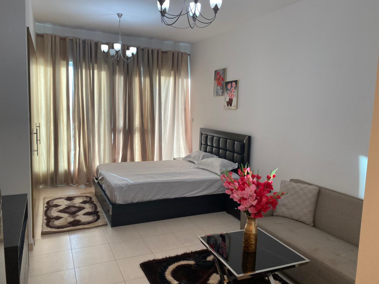 Luxury Studio## Brand new fully furnished studio only 5499 in skycourt TOWER F_ Dubai land
