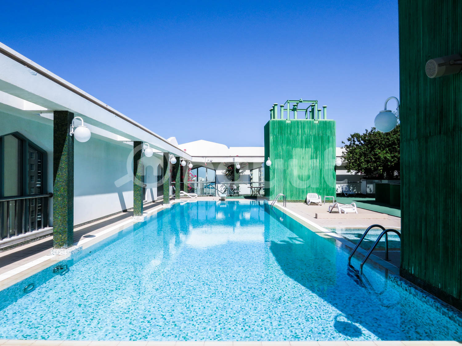 GREAT DEAL! ONLY 105K/Y! 3-BR C/AC FALT WITH OPEN POOL , GYM and SAUNA ON HAMDAN ST.