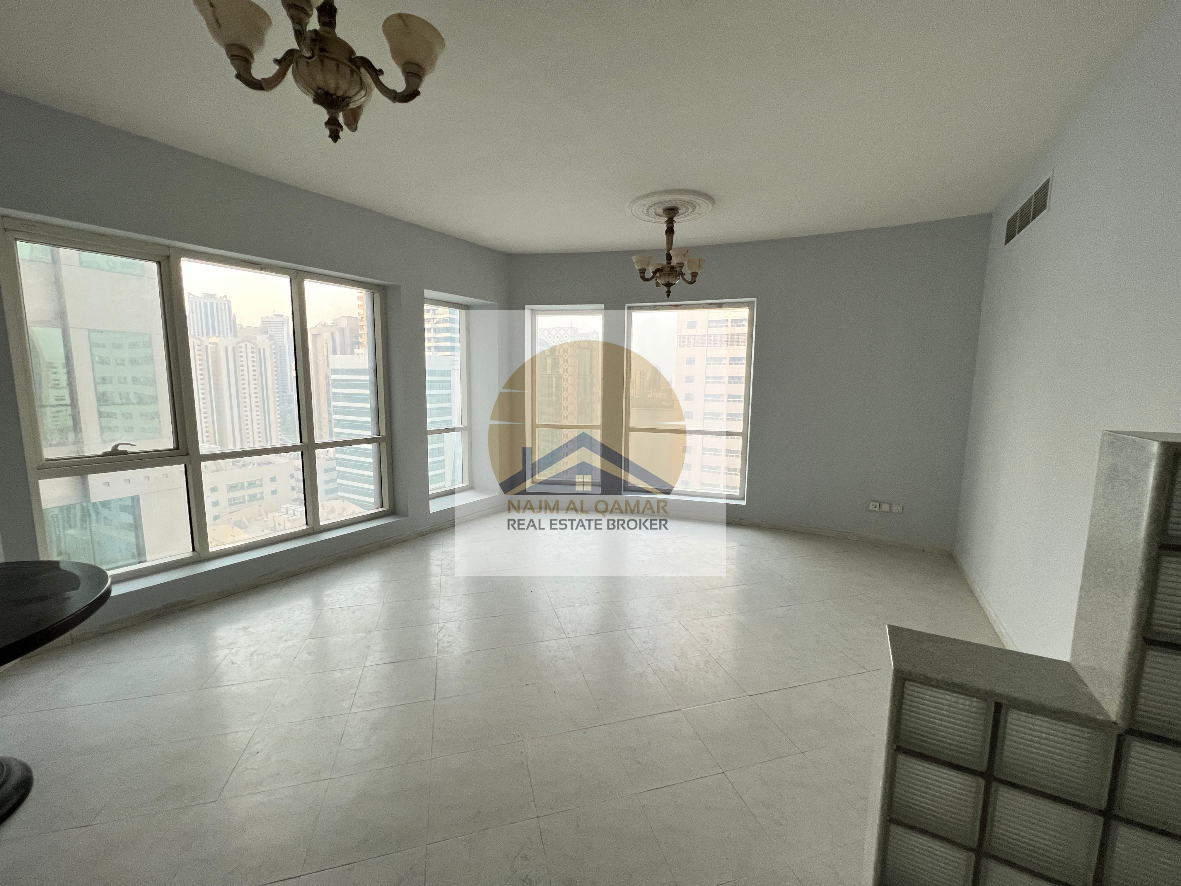 Water View | Chiller AC/Gym/Pool Free | Luxury 1BHK with Master Bedroom/Laundry | Kids Play Area/Party Hall