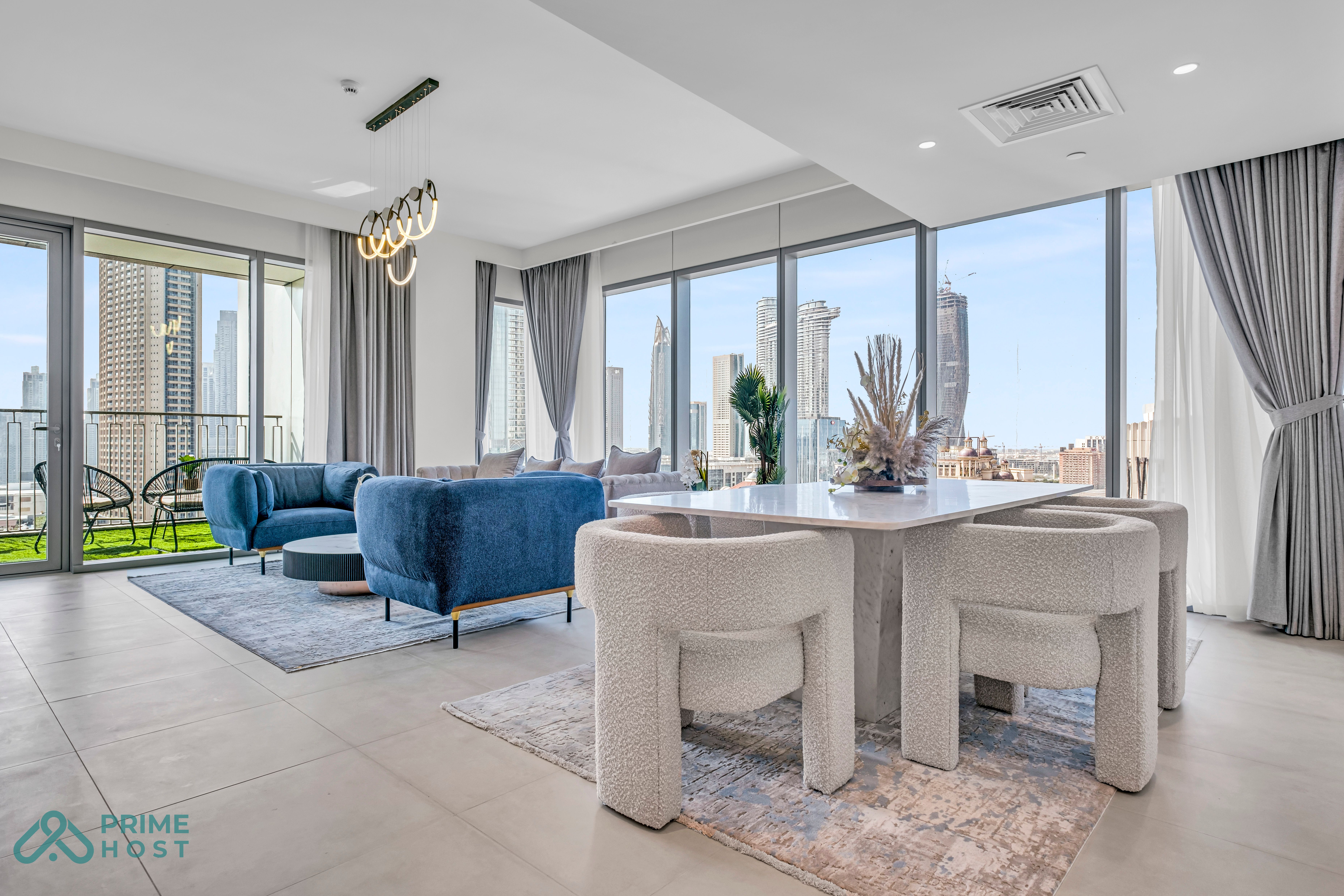 Opulent 3BR+Study | 0 Commission | Unobstructed Burj Khalifa View | All Bills Included