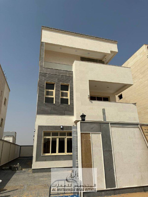 For sale, a modern villa in the Basateen Al Zubair area in Sharjah Close to Al-Rahmaniyah and Al-Aber Street Freehold ownership for all Arab national