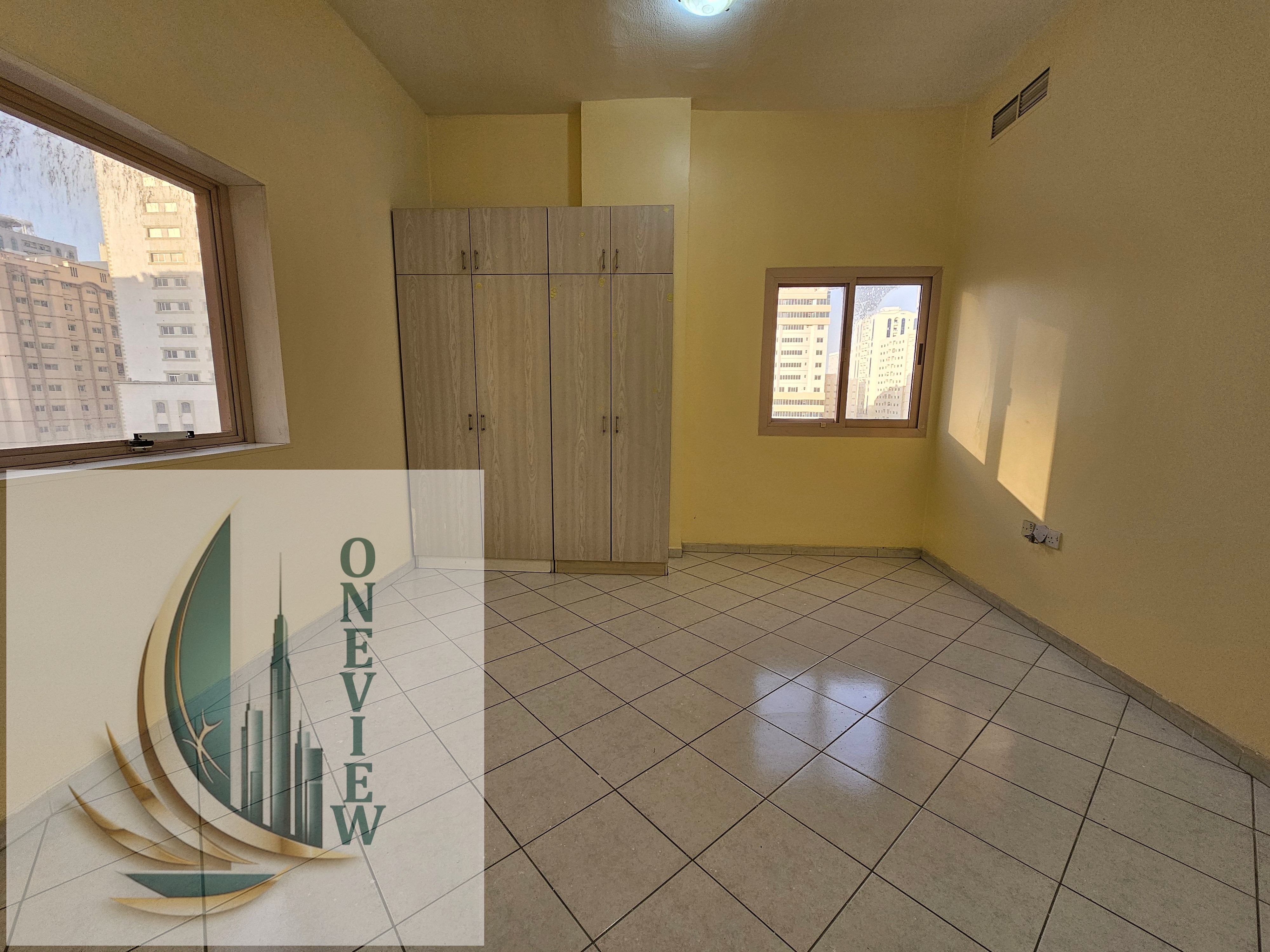 Like A New Building Central Ac 1 bhk Rent 30k with wardrobes+ Balcony with 2 washroom in Al Qasimia