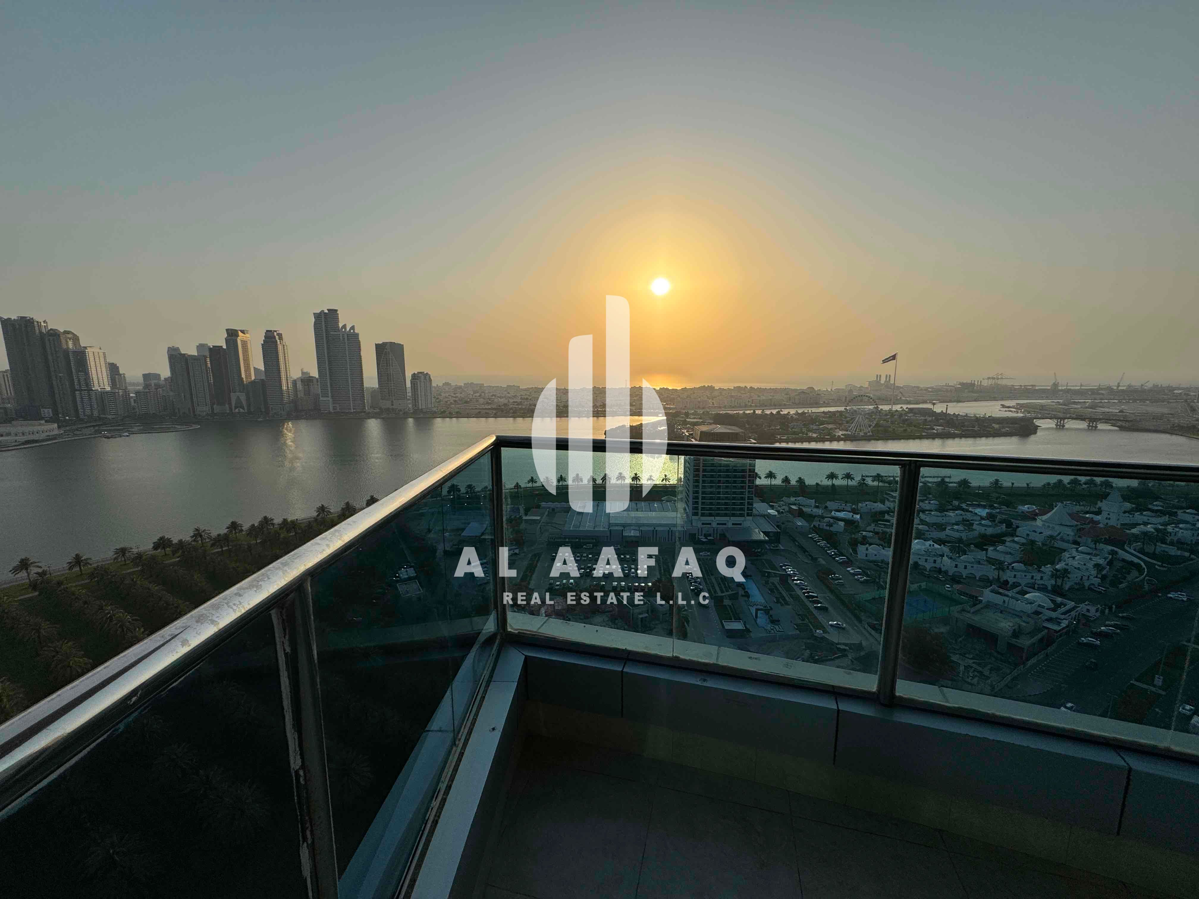 Spacious 3bhk | All Master Bedrooms | Car Parking free| Corniche View | Chiller free