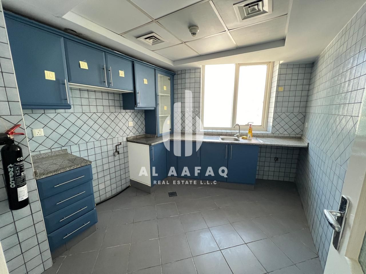 Spacious 1bhk |Corniche view | AC chiller free | Master bedroom |