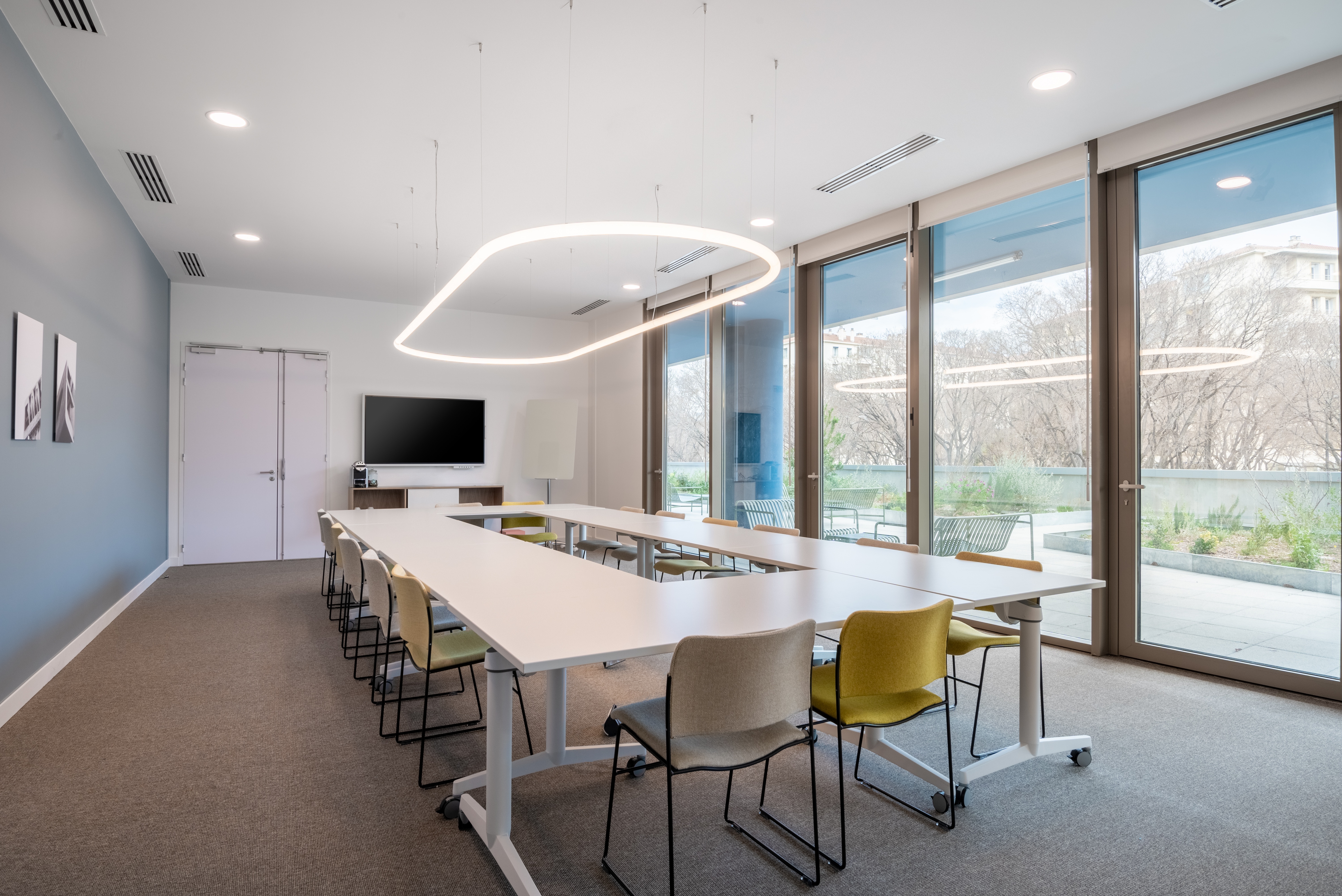 Find office space for rent in Spaces Media City Dubai for 5 persons with everything taken care of