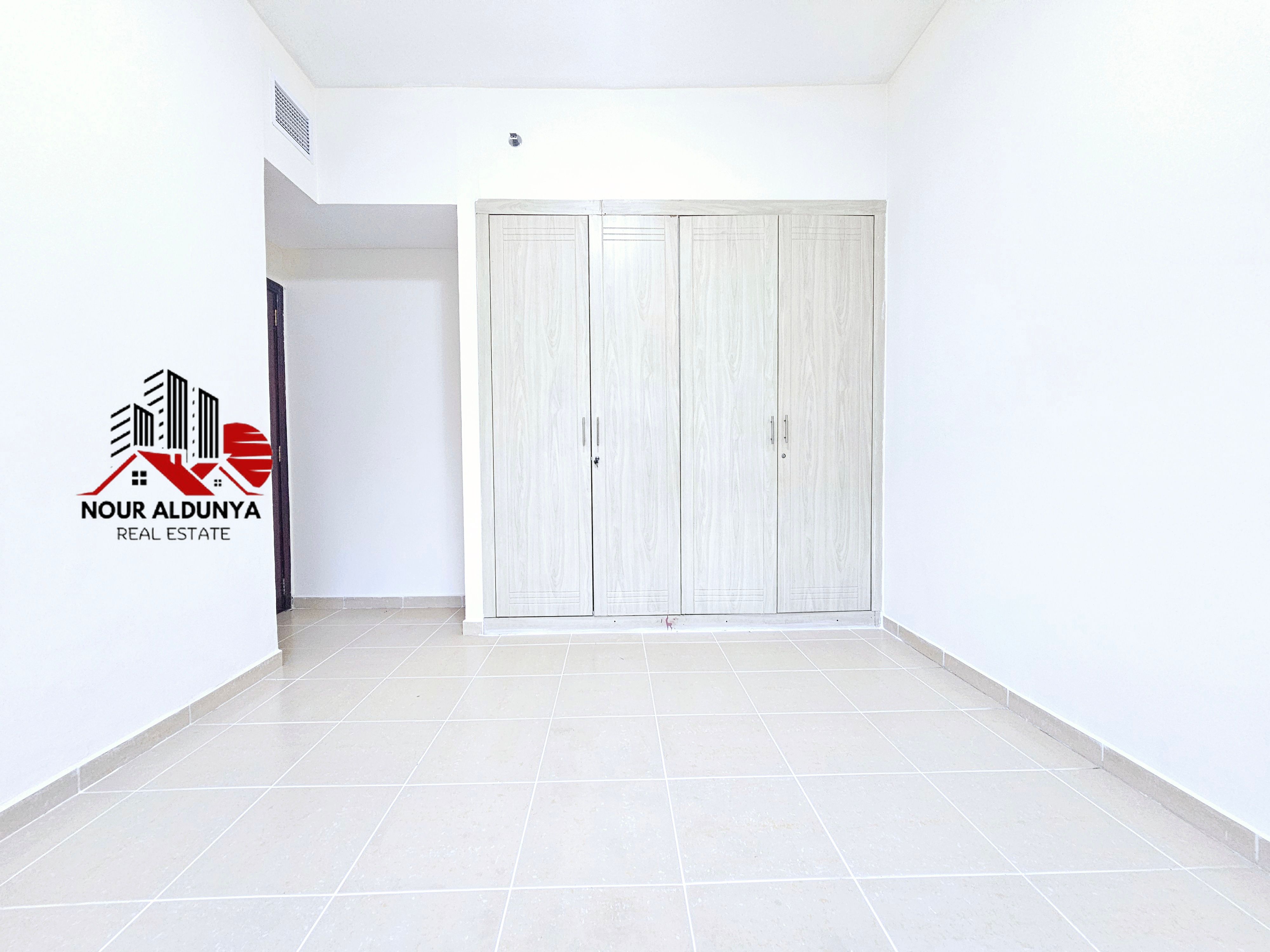 12 CHEQUES - SPACIOUS 1BHK WITH BALCONY RENT 52K - FAMILY BUILDING - OPEN VIEW - CAR PARKING FREE- CLOSE TO NMC HOSPITAL