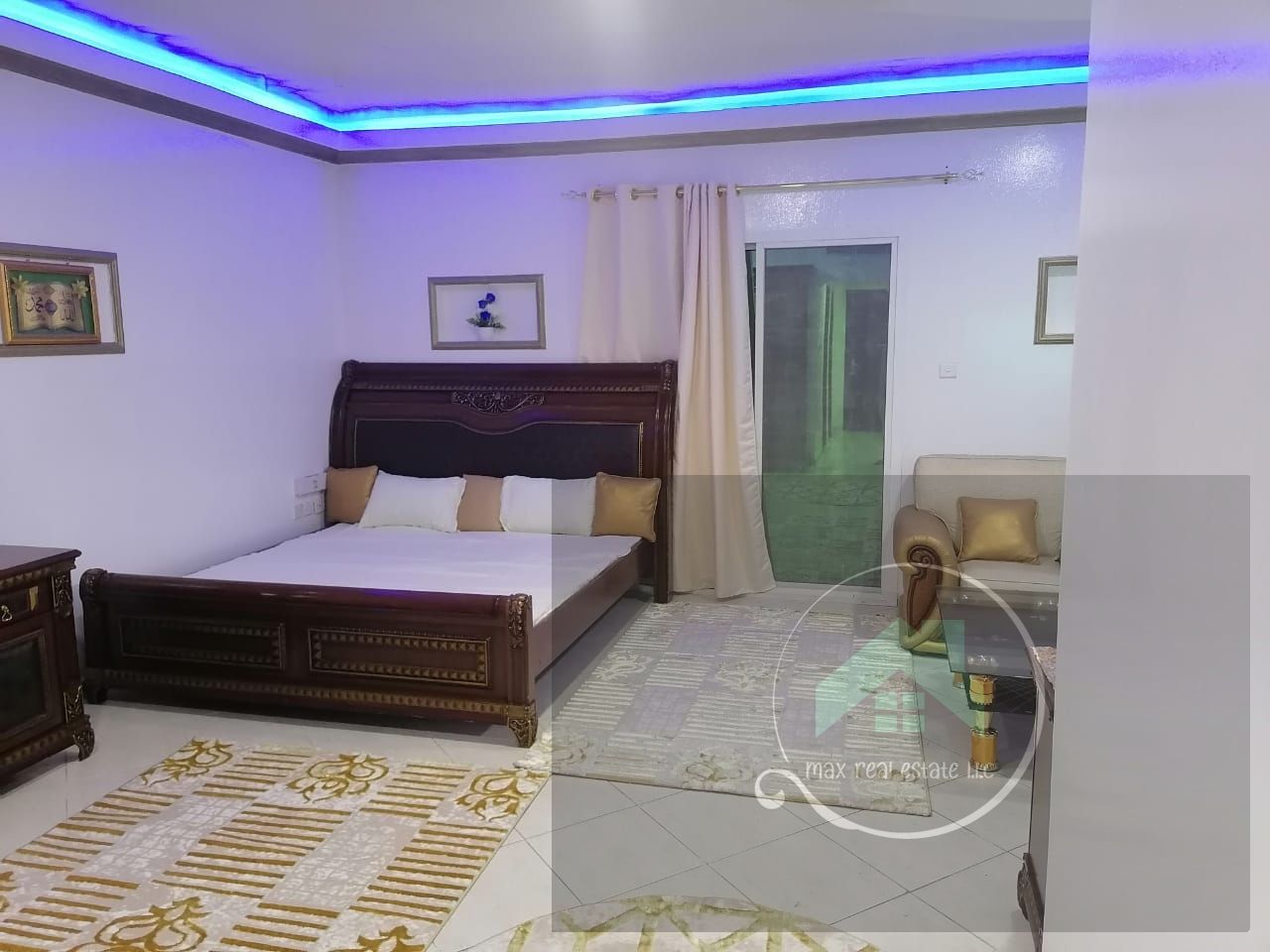 Monthly furnished studio, including all bills, clean, family, large area, balcony, open view, including water, electricity and internet, close to Shar