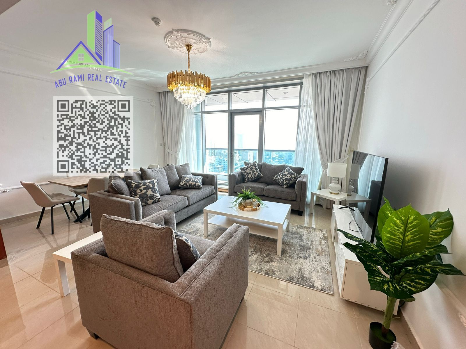 1bedroom for rent in ajman , residence tower , with gym and swimming pool