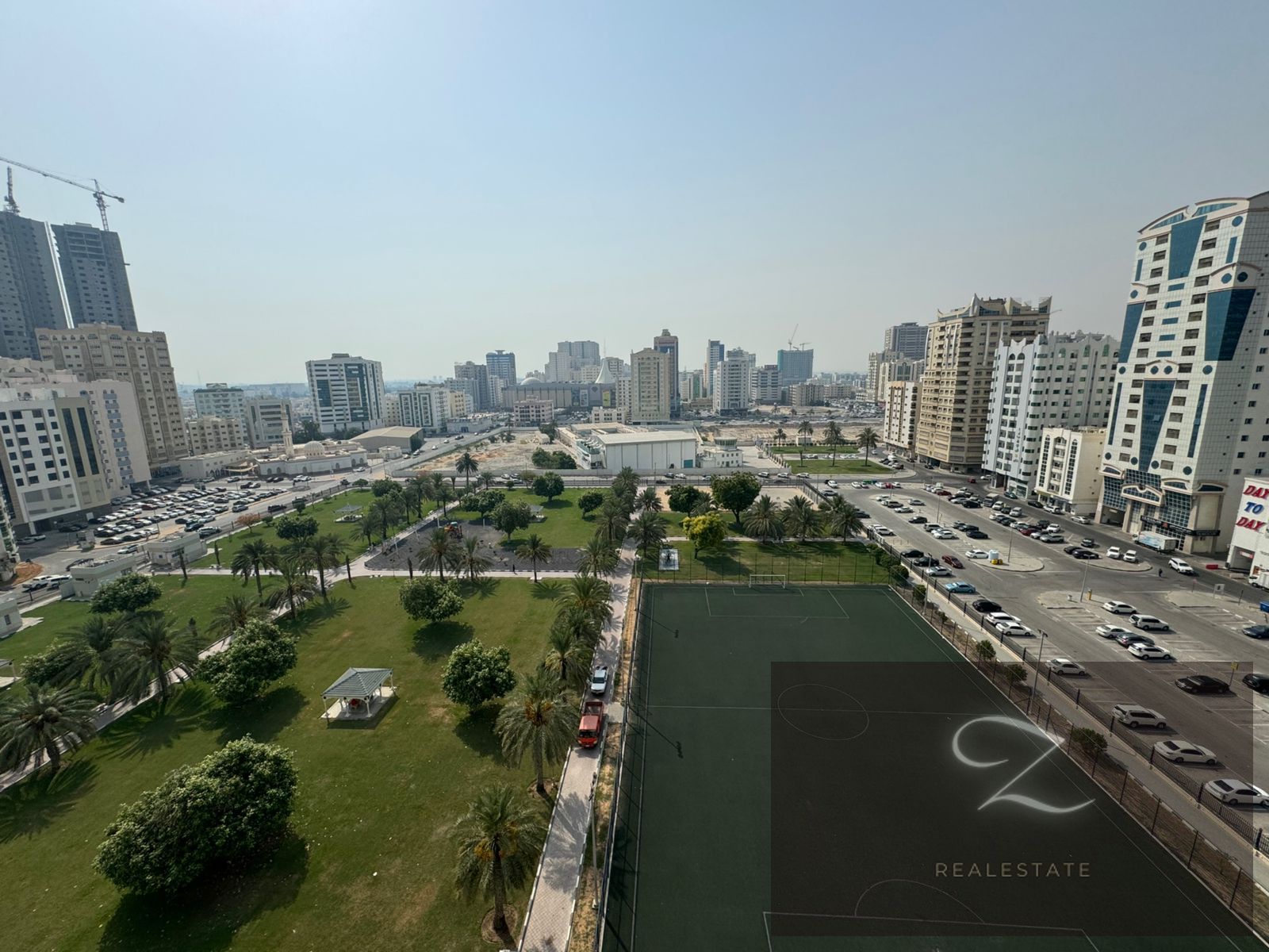 For sale a two-bedroom apartment in Sharjah / Al Qasimia Excellent and strategic location opposite the park and Day to day